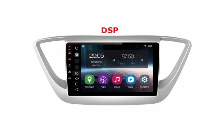 Штатная магнитола FarCar s200 V766R-DSP Hyundai Solaris 2017+
