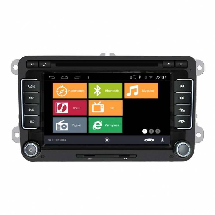 Штатная магнитола  MyDean BS004 для VW Tiguan (2007-2015)