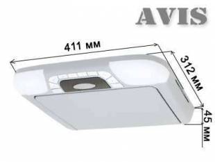 Потолочный монитор 14,1" AVIS AVS1420T  с DVD (серый)