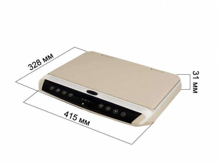 Потолочный монитор 15,6" AVIS AVS1550MPP (бежевый) со встроенным FULL HD медиаплеером